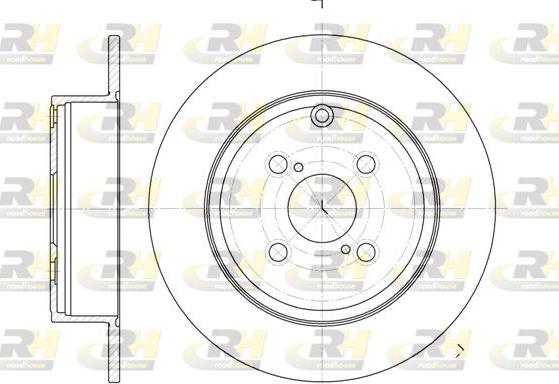 Roadhouse 6705.00 - Brake Disc autospares.lv