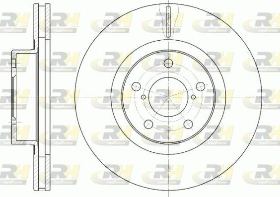 Roadhouse 6715.10 - Brake Disc autospares.lv