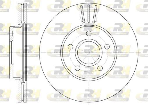 Roadhouse 6710.10 - Brake Disc autospares.lv