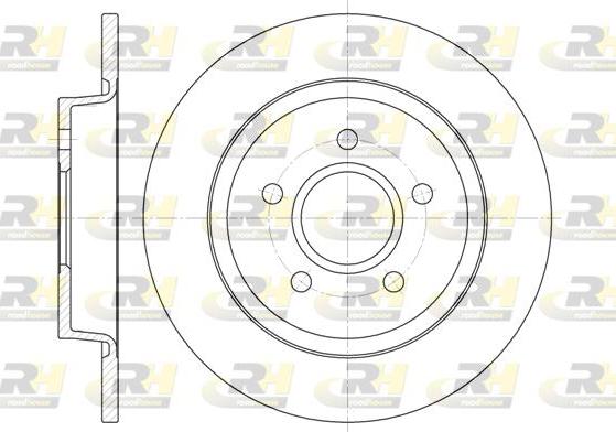 Roadhouse 6712.00 - Brake Disc autospares.lv