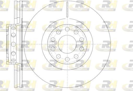 Roadhouse 6781.10 - Brake Disc autospares.lv