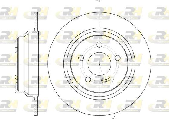 Roadhouse 6787.00 - Brake Disc autospares.lv