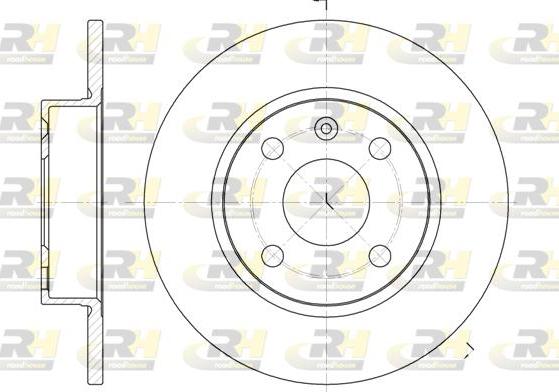 Roadhouse 6738.00 - Brake Disc autospares.lv