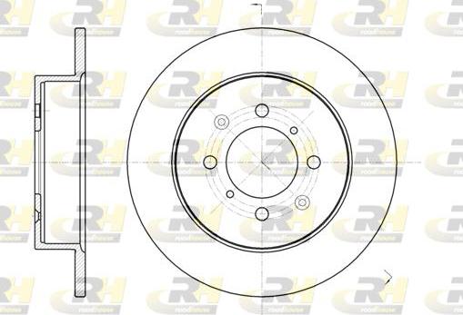 Roadhouse 6732.00 - Brake Disc autospares.lv