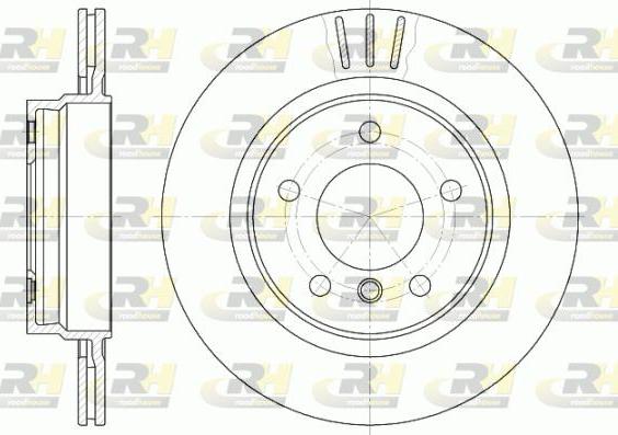 Roadhouse 6722.10 - Brake Disc autospares.lv