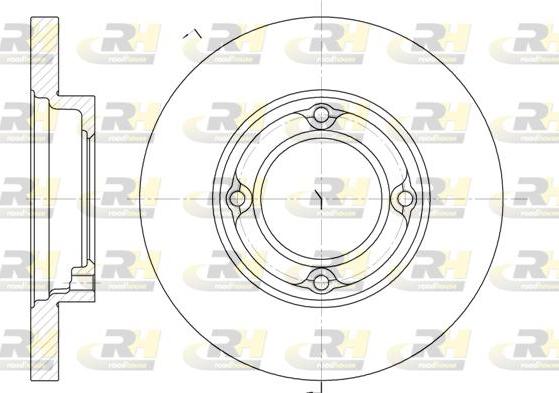 Roadhouse 6770.00 - Brake Disc autospares.lv