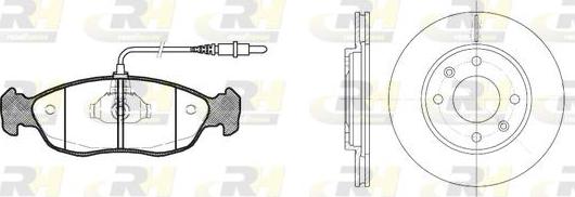 Roadhouse 8461.01 - Brake Set, disc brakes autospares.lv