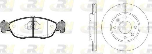 Roadhouse 8461.02 - Brake Set, disc brakes autospares.lv