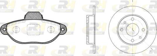 Roadhouse 8414.00 - Brake Set, disc brakes autospares.lv