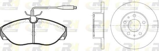 Roadhouse 8486.00 - Brake Set, disc brakes autospares.lv