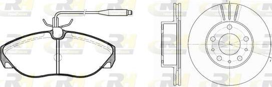 Roadhouse 8486.01 - Brake Set, disc brakes autospares.lv