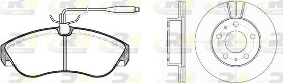 Roadhouse 8487.00 - Brake Set, disc brakes autospares.lv