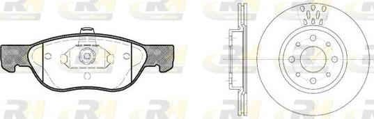 Roadhouse 8587.00 - Brake Set, disc brakes autospares.lv