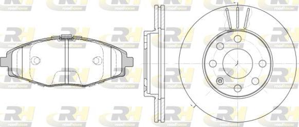 Roadhouse 8696.01 - Brake Set, disc brakes autospares.lv