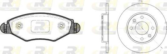 Roadhouse 8643.04 - Brake Set, disc brakes autospares.lv