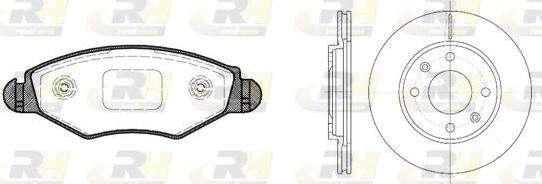 Roadhouse 8643.03 - Brake Set, disc brakes autospares.lv