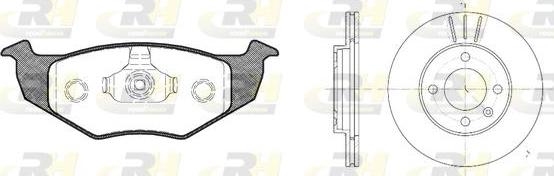 Roadhouse 8609.04 - Brake Set, disc brakes autospares.lv