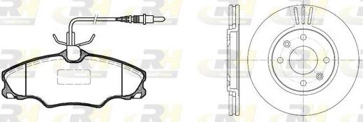 Roadhouse 8603.00 - Brake Set, disc brakes autospares.lv