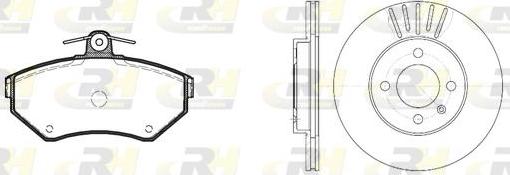 Roadhouse 8631.00 - Brake Set, disc brakes autospares.lv