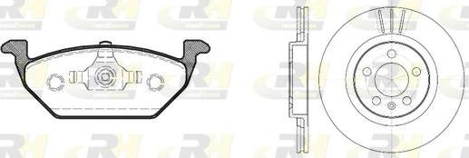 Roadhouse 8633.00 - Brake Set, disc brakes autospares.lv