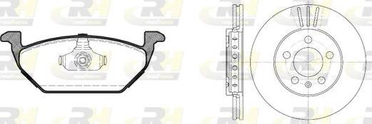 Roadhouse 8633.02 - Brake Set, disc brakes autospares.lv