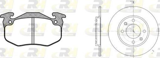 Roadhouse 8144.02 - Brake Set, disc brakes autospares.lv