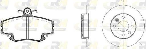 Roadhouse 8141.04 - Brake Set, disc brakes autospares.lv