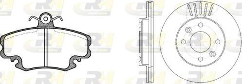 Roadhouse 8141.05 - Brake Set, disc brakes autospares.lv