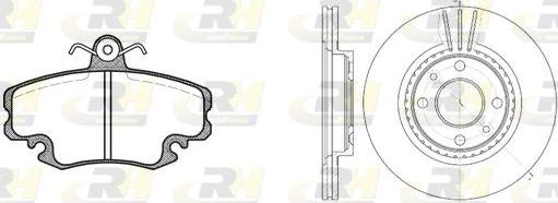 Roadhouse 8141.06 - Brake Set, disc brakes autospares.lv