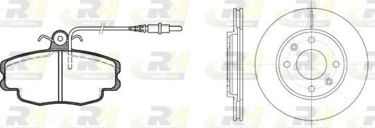 Roadhouse 8141.03 - Brake Set, disc brakes autospares.lv