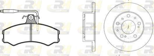 Roadhouse 8143.00 - Brake Set, disc brakes autospares.lv