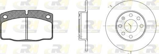 Roadhouse 8101.00 - Brake Set, disc brakes autospares.lv