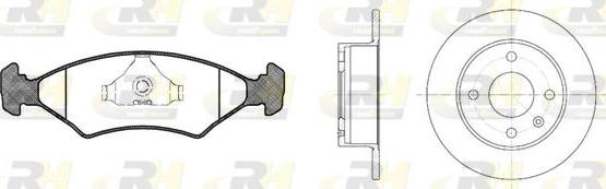 Roadhouse 8119.00 - Brake Set, disc brakes autospares.lv