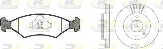 Roadhouse 8119.01 - Brake Set, disc brakes autospares.lv