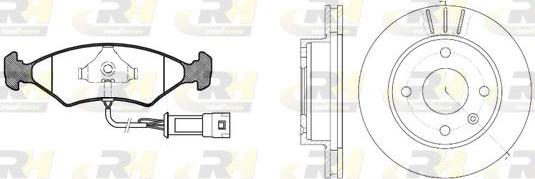 Roadhouse 8119.03 - Brake Set, disc brakes autospares.lv