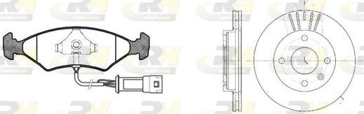 Roadhouse 8119.02 - Brake Set, disc brakes autospares.lv