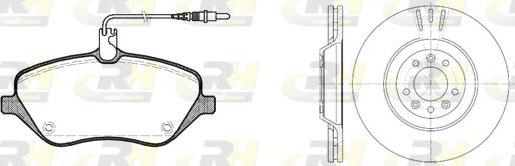 Roadhouse 81101.00 - Brake Set, disc brakes autospares.lv