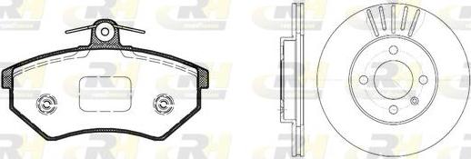 Roadhouse 8134.00 - Brake Set, disc brakes autospares.lv