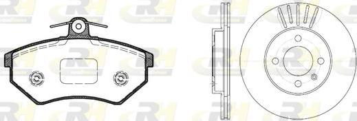 Roadhouse 8134.01 - Brake Set, disc brakes autospares.lv