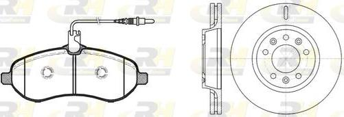 Roadhouse 81292.01 - Brake Set, disc brakes autospares.lv