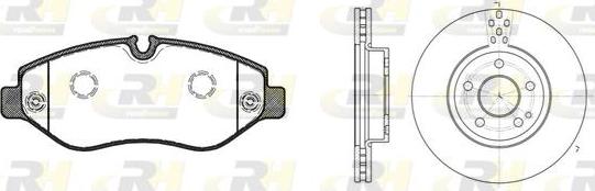 Roadhouse 81245.01 - Brake Set, disc brakes autospares.lv