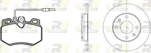 Roadhouse 8170.04 - Brake Set, disc brakes autospares.lv