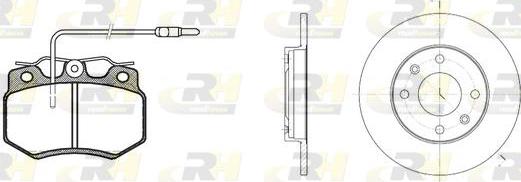 Roadhouse 8170.01 - Brake Set, disc brakes autospares.lv