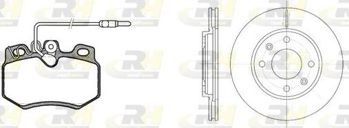 Roadhouse 8170.03 - Brake Set, disc brakes autospares.lv