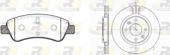 Roadhouse 8840.00 - Brake Set, disc brakes autospares.lv