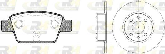 Roadhouse 8861.00 - Brake Set, disc brakes autospares.lv