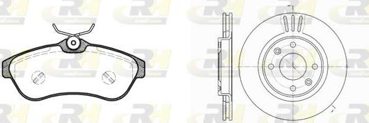 Roadhouse 8880.00 - Brake Set, disc brakes autospares.lv