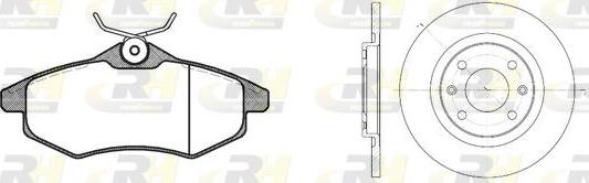 Roadhouse 8881.00 - Brake Set, disc brakes autospares.lv