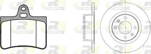 Roadhouse 8830.00 - Brake Set, disc brakes autospares.lv