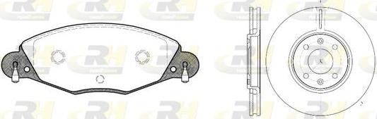 Roadhouse 8827.00 - Brake Set, disc brakes autospares.lv